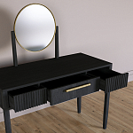 Туалетный Стол с зеркалом Primo Черный дуб варинант исполнения - 7 | Loft Concept в Воронеже