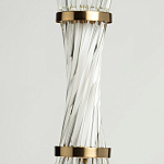 Подвесной светильник с цилиндром из прозрачных стеклянных трубок Nembus варинант исполнения - 7 | Loft Concept в Воронеже