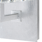 Бра серебряное с фактурным прозрачным абажуром Optical Crystal варинант исполнения - 2 | Loft Concept в Воронеже