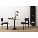 Стул мягкий Alfie Chair черный варинант исполнения - 6 | Loft Concept в Воронеже