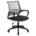 Офисное кресло с основанием из черного пластика Desk chairs Grey варинант исполнения - 1 | Loft Concept в Воронеже