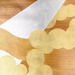 Обои ручная роспись в стиле Арт-деко Namban Colourway SC-290 on Deep Rich Gold gilded paper варинант исполнения - 1 | Loft Concept в Воронеже