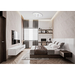 Потолочный светильник овальной формы белого цвета с 7-ю лампами Lunar Pebbles варинант исполнения - 12 | Loft Concept в Воронеже