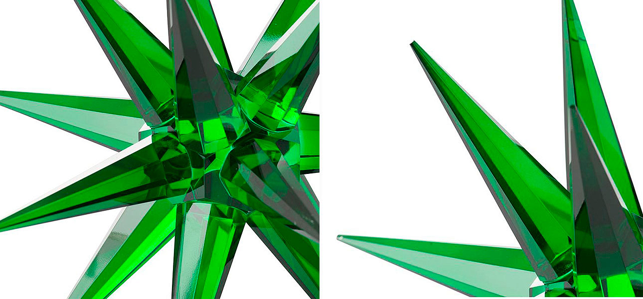 Статуэтка стеклянная зеленая звезда Green Star Статуэтка стеклянная зеленая звезда Green Star - Loft-Concept в Воронеже