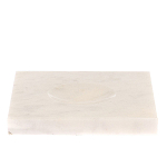 Подставка под шар квадратная из натурального камня Мрамор Белый Natural Stone Sphere Stands варинант исполнения - 1 | Loft Concept в Воронеже