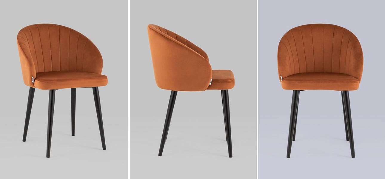 Стул Balsari Chair Терракотовый Велюр Стул Balsari Chair Терракотовый Велюр - Loft-Concept в Воронеже