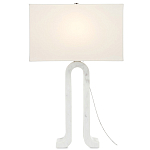 Настольная лампа на арочном корпусе с прямоугольным абажуром One Piece Support варинант исполнения - 2 | Loft Concept в Воронеже