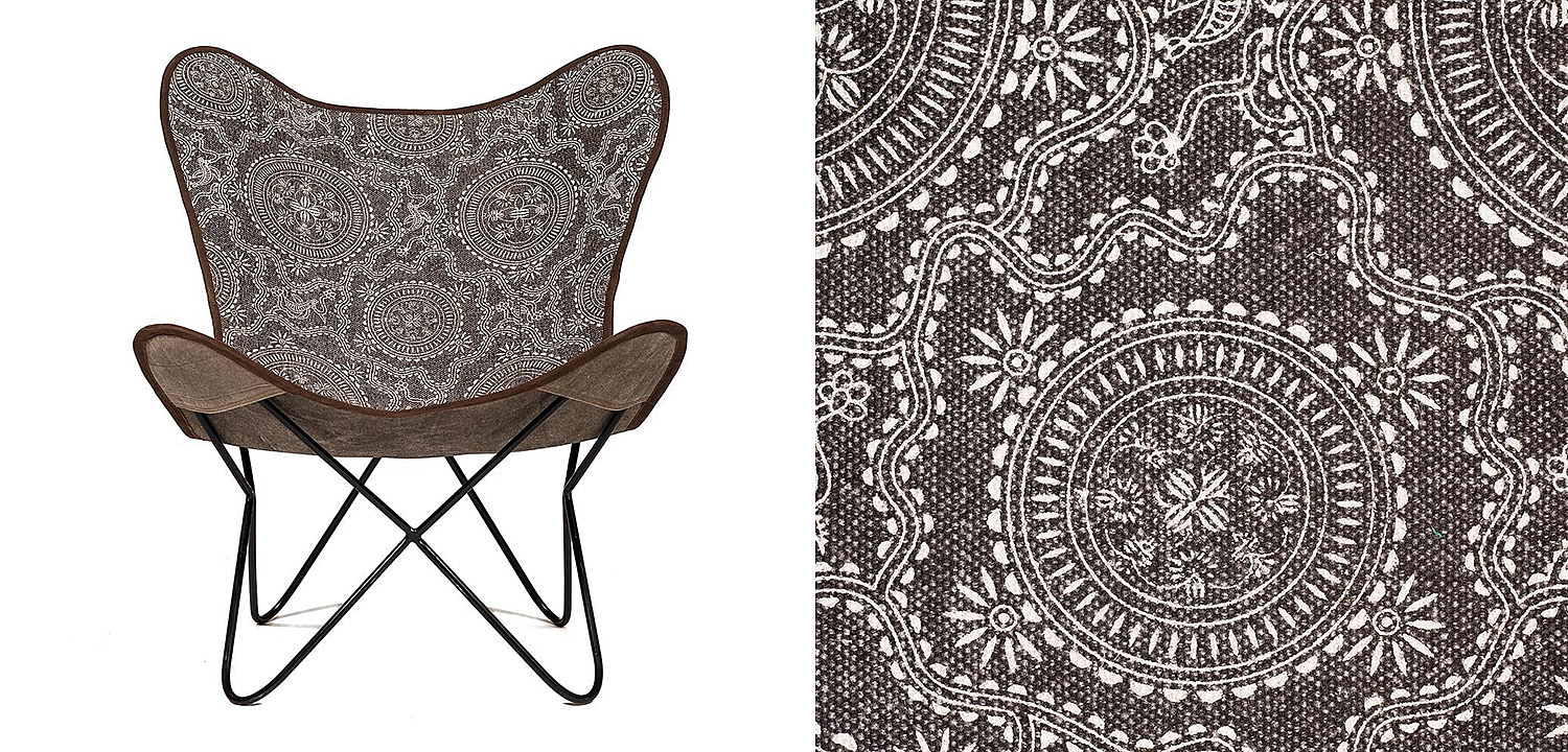 Кресло Indian black and white pattern - Loft-Concept в Воронеже