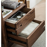 Вешалка деревянная с 2- мя ящиками Moon Walnut Furniture варинант исполнения - 9 | Loft Concept в Воронеже