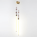 Бра с 2-мя вертикальными акриловыми светодиодными трубками и декоративными шариками PEARLS Suspension варинант исполнения - 1 | Loft Concept в Воронеже