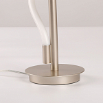 Настольная лампа белым изогнутым плафоном на круглой подставке Luke Lampco Tracer Lamp варинант исполнения - 11 | Loft Concept в Воронеже