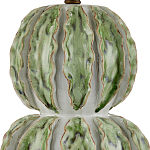 Настольная лампа с фактурным основанием с сочетании белого и зеленого цветов Festoon варинант исполнения - 1 | Loft Concept в Воронеже