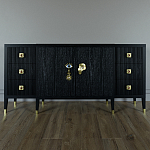 Большой Комод-буфет Elsa Dreams Black с ящиками варинант исполнения - 3 | Loft Concept в Воронеже