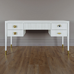 Письменный стол с 4-мя ящиками Elsa Dreams White варинант исполнения - 6 | Loft Concept в Воронеже