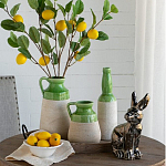 Статуэтка заяц из текстурированной терракоты и покрытый глянцевой краской под бронзу Rabbit Charm  варинант исполнения - 6 | Loft Concept в Воронеже