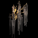 Бра с бронзовыми акцентами и прозрачными стеклянными каплями Droplet Bra варинант исполнения - 2 | Loft Concept в Воронеже