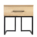 Тумба прикроватная с ящиком в стиле лофт Urban Style Space 2 варинант исполнения - 3 | Loft Concept в Воронеже