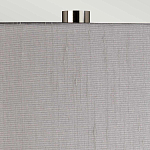 Настольная лампа с цилиндрическим абажуром и прозрачным стеклянным основанием Quintiesse варинант исполнения - 6 | Loft Concept в Воронеже