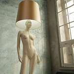 Лампа MANNEQUIN LAMP с абажуром изгибы тела варинант исполнения - 7 | Loft Concept в Воронеже
