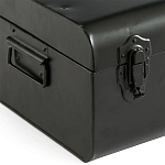 Металлический сундук Metal Chest Black варинант исполнения - 3 | Loft Concept в Воронеже