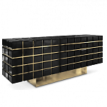 Дизайнерский комод в сочетании черного и золотого цвета Nubian варинант исполнения - 1 | Loft Concept в Воронеже