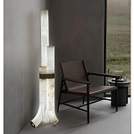 Торшер геометрический с тремя мраморными плафонами Marble Tripod варинант исполнения - 6 | Loft Concept в Воронеже