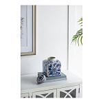 Ваза с крышкой в китайском стиле Oriental Blue & White Ornament Vases варинант исполнения - 3 | Loft Concept в Воронеже