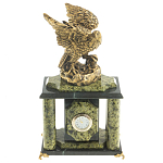 Часы настольные из натурального камня с декором в виде орла Eagle Stone Clock варинант исполнения - 8 | Loft Concept в Воронеже