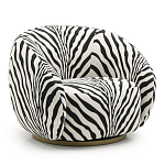 Кресло Bear с принтом Зебра варинант исполнения - 1 | Loft Concept в Воронеже