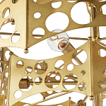 Люстра фигурная золотого цвета Corrugated Panels варинант исполнения - 2 | Loft Concept в Воронеже