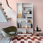 Дизайнерский стеллаж с вертикальными и горизонтальными полками Gio Ponti D.357.1 D.357.2 Rack варинант исполнения - 5 | Loft Concept в Воронеже