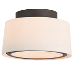 Потолочный светильник с круглым хлопковым абажуром Frosted Diffuser варинант исполнения - 1 | Loft Concept в Воронеже