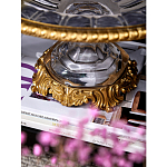 Чаша из прозрачного стекла с бронзовым ободком и фигурками бабочек Eden Garden варинант исполнения - 5 | Loft Concept в Воронеже