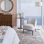 Приставной стол в шпоне ореха Elega варинант исполнения - 6 | Loft Concept в Воронеже