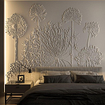 Барельеф DANDELIONS варинант исполнения - 1 | Loft Concept в Воронеже