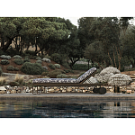 Шезлонг на металлическом каркасе с регулируемой спинкой GUELL Sunbed варинант исполнения - 9 | Loft Concept в Воронеже