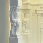 Встраиваемый в стену гипсовый светильник под покраску с колоннами и арками в античном стиле Antiquity Athena варинант исполнения - 13 | Loft Concept в Воронеже