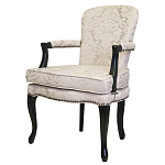 Кресло c растительным орнаментом Aubrey Classical Armchair beige jacquard варинант исполнения - 3 | Loft Concept в Воронеже