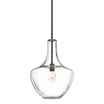 Подвесной светильник прозрачный стеклянный органической формы Kichler варинант исполнения - 1 | Loft Concept в Воронеже