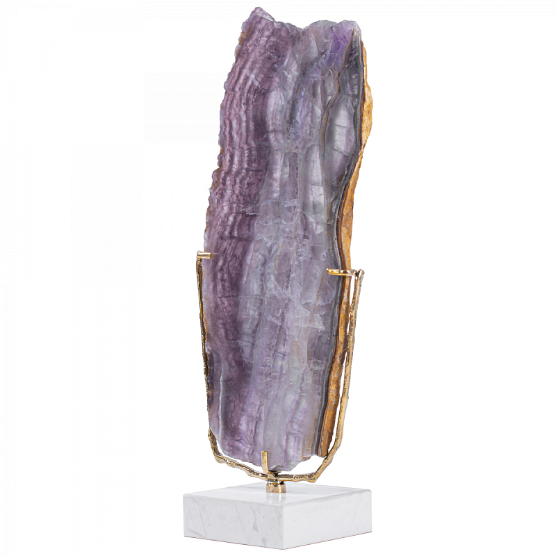 Plaque fluorite pourpre Аксессуар камень Флюорит Сиреневый Золотой Plaque fluorite pourpre Аксессуар камень Флюорит Сиреневый Золотой в Воронеже | Loft Concept