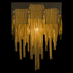 Бра с перфорированными металлическими дугами и цепочками 22 см Atlantis Chain варинант исполнения - 4 | Loft Concept в Воронеже