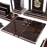 Настольный письменный набор из природного камня обсидиана Team leader варинант исполнения - 2 | Loft Concept в Воронеже