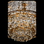 Люстра хрустальная в неоклассическом стиле на золотистом каркасе Majesty варинант исполнения - 4 | Loft Concept в Воронеже