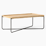 Журнальный стол с прямоугольной деревянной столешницей Urban Style Space варинант исполнения - 1 | Loft Concept в Воронеже