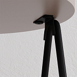 Стол приставной с 2-мя круглыми бежево-серыми столешницами ESSEL LIGHT MOCHA варинант исполнения - 1 | Loft Concept в Воронеже