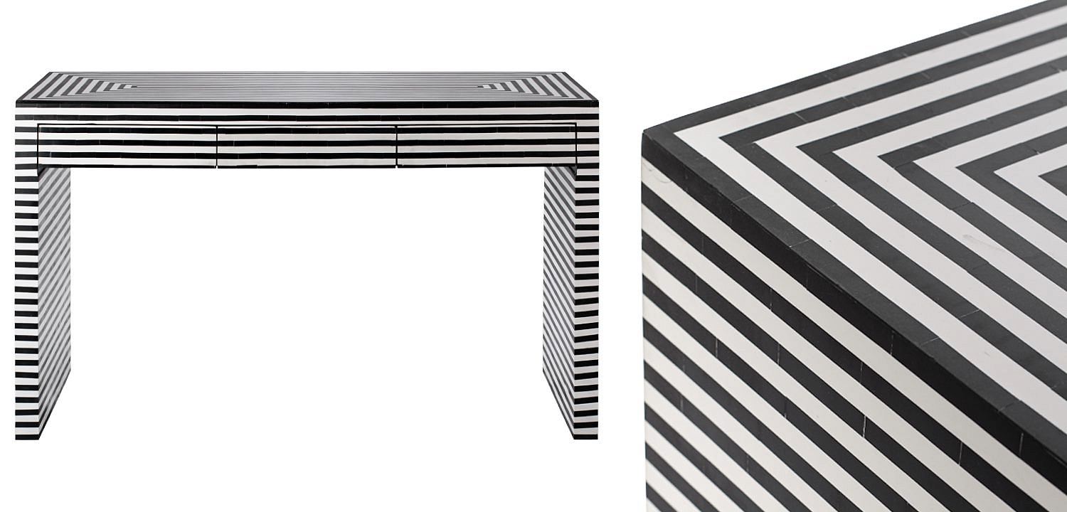 Стол Black&white Indian Bone Inlay table Стол Black&white Indian Bone Inlay table - Loft-Concept в Воронеже