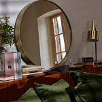 Круглое настенное зеркало Frontera Mirror варинант исполнения - 3 | Loft Concept в Воронеже