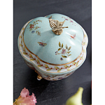 Шкатулка голубого цвета с цветочными орнаментами Blue Garden варинант исполнения - 4 | Loft Concept в Воронеже