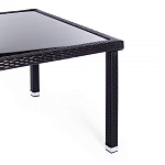 Обеденный комплект из искуственного ротанга Vintara черный варинант исполнения - 10 | Loft Concept в Воронеже