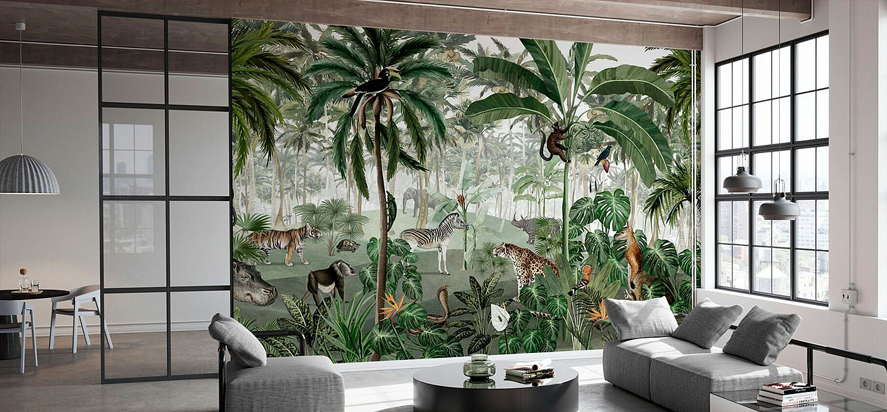 Обои ручная роспись Jungle Lookbook Обои ручная роспись Jungle Lookbook - Loft-Concept в Воронеже
